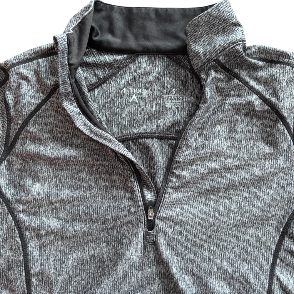 Antigua Heathered Gray Stretch Pullover Women’s Size Small